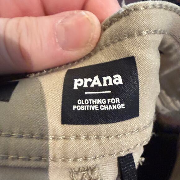 prAna Khaki Hiking Pants Womens 14 Standard Fit Outdoor Trail - Picture 3 of 9